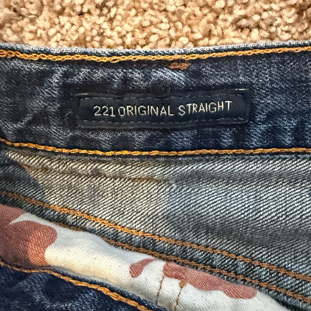 Lucky Brand Men's Medium Blue Straight Jeans - Picture 4 of 7